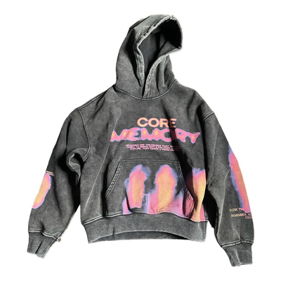 comprare Streetwear 500gm Grey Sublimation Hoodie DTG Digital Printing Stone Acid Washed Hoodie online manufacture