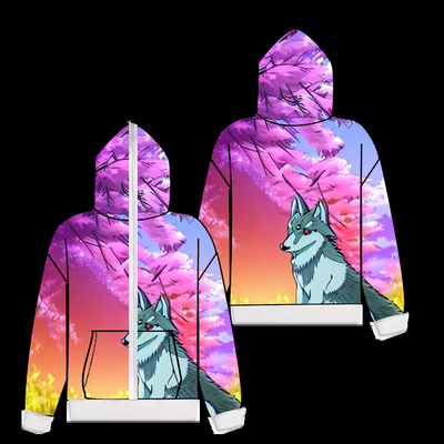 comprare Multi Stile Digitale 3D Sublimazione Zip Up Hoodie Tutto su Stampa su richiesta Leggera online manufacture