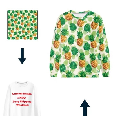 comprare Regular Fit Sweatshirts da donna di grandi dimensioni Sublimazione Crewneck Sweatshirt Pullover online manufacture