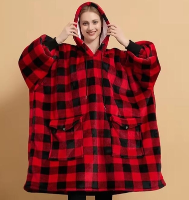 comprare Tasca gigante su misura, donna grande, cappotto con cappuccio, tutto stampato. online manufacture