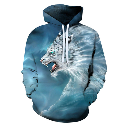 comprare Costume di Cosplay Anime BSCI Hoodies completamente sublimati Animal Print Hoodie oversized online manufacture
