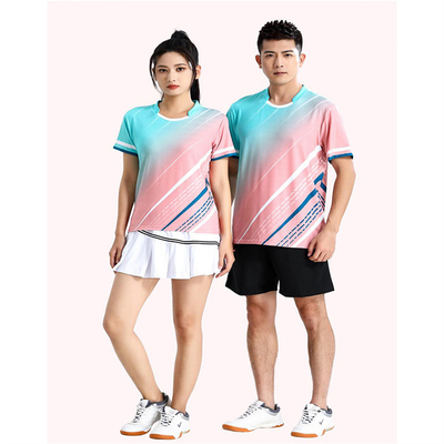 comprare Abiti da badminton da uomo e da donna da asciugatura rapida Abiti da tennis da tavolo Abiti da palla casual online manufacture