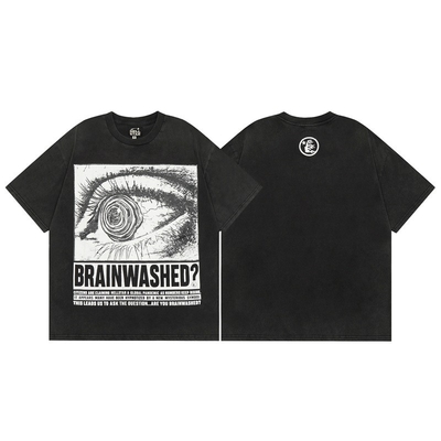 comprare T-shirt grafico maschile Unisex cotone T-shirt oversized manica corta T-shirt vintage stradale casual Tops online manufacture