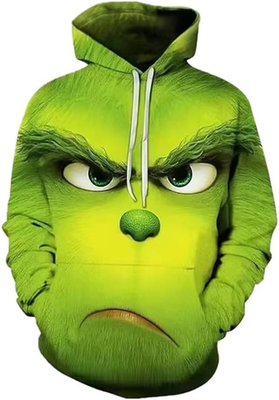 comprare Cappuccio natalizio unisex, maglietta novità, maglione di Halloween con cappuccio in tasca. online manufacture