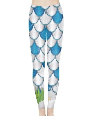 Stampatura estensibile su richiesta Sublimazione Stampa leggings pantaloni da yoga da donna