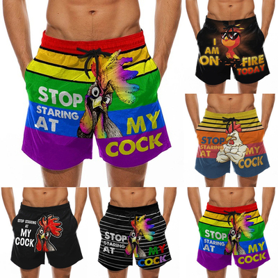 Servizio OEM Pantaloni da spiaggia stampati su misura Pantaloni da bagno in poliestere
