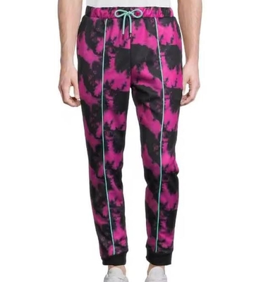 Pantaloni da jogging da sublimazione casual maschile Pantaloni da pista in poliestere Anti Pilling