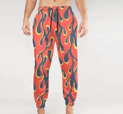 Pantaloni da ginnastica sublimati lavabili in macchina regolare adatti all'uso quotidiano