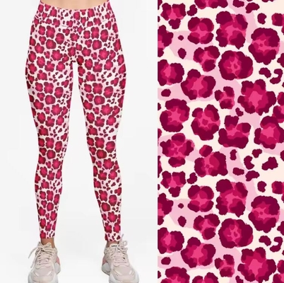 Donne Buttery High Waist Leopard Leggings stampati su misura Diminuzione
