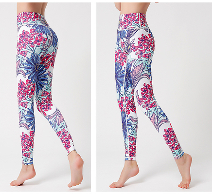 Sport secchi veloci Leggings colorati stampati su misura Leggings personalizzati per palestra