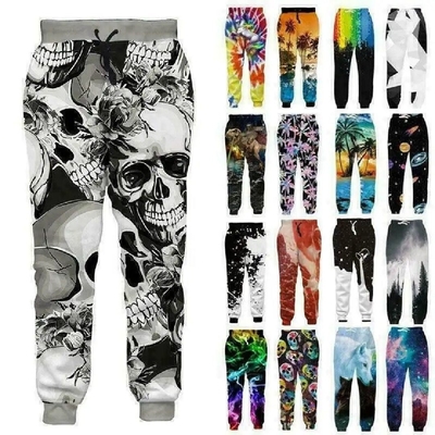Pantaloni da corsa stampati in 3D Pantaloni casual Pantaloni sportivi Pantaloni da sudore