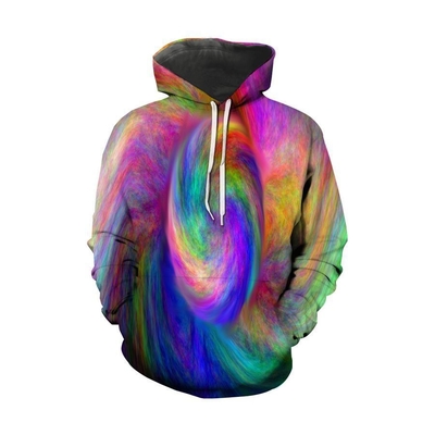 Stampa grafica da uomo con manica lunga, cappotto con la corda, pullover, maglietta