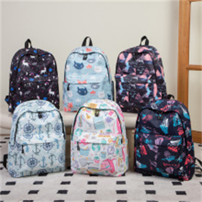 Zaino in nylon impermeabile uomo borsa da scuola per studenti borsa da scuola donna borsa da spalla moda borsa da donna