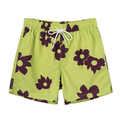 Disegno personalizzato Il tuo logo Sublimazione Stampato Calzoncini impermeabili da tavola Four Way Stretch Swim Trunks