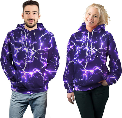 Unisex Nuovo Cappuccino Uomo Nuovità Cool Lightning Grafica Cappuccino Vello Pullover Cappuccino Magliette